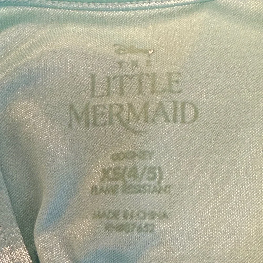 Disney - Ariel - Sleeveless Princess Sleep Dress With Lace - Size XS / 4/5 - Picture 8 of 8
